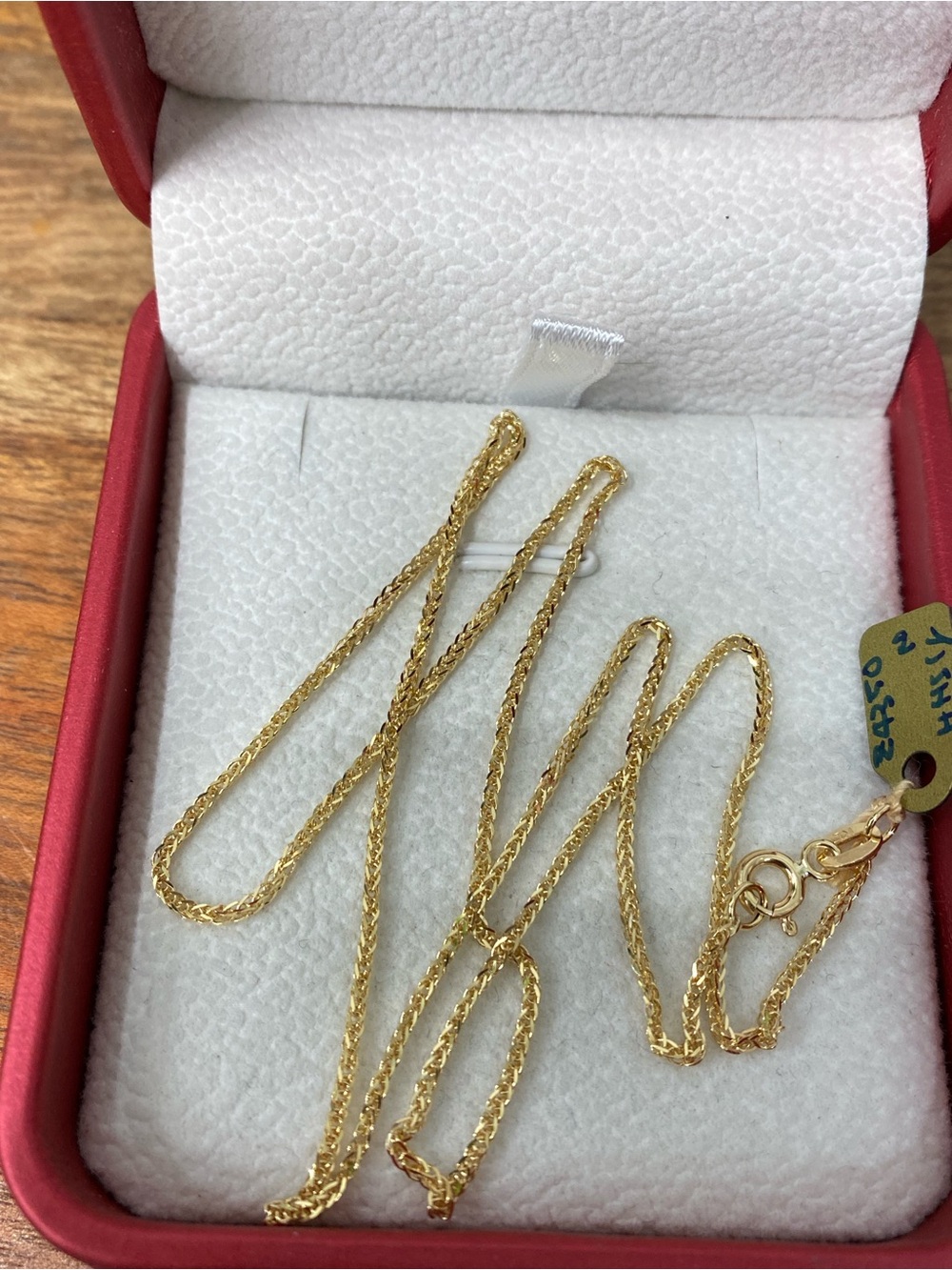 18K Yellow Gold Foxtail Chain 18”